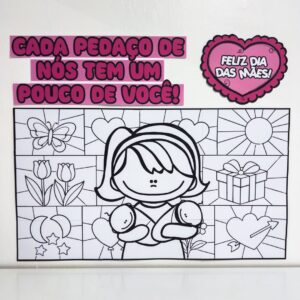 Cartaz Pintura Coletiva Dia das Mães
