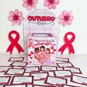 Caixa Motivacional Outubro Rosa
