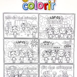 Painéis para colorir Semana da Criança